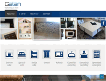 Tablet Screenshot of galan.co.rs